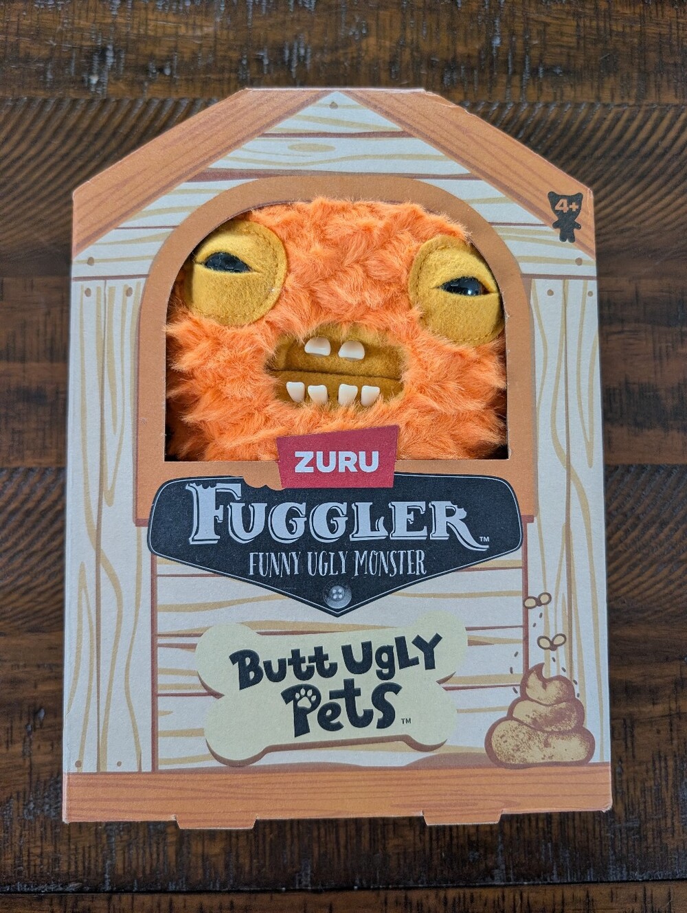 NIB Fuggler Butt Ugly Pets 9 inch (Cod Father - Gold Fish)